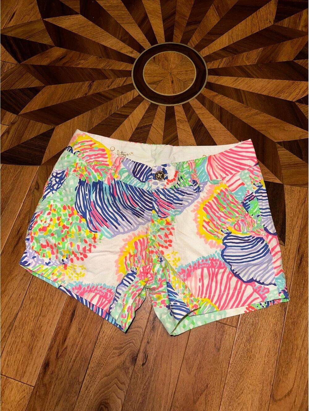 Lilly Pulitzer size 2 XS Callahan Shorts Style 19277 season 2016 100% Cotton EUC